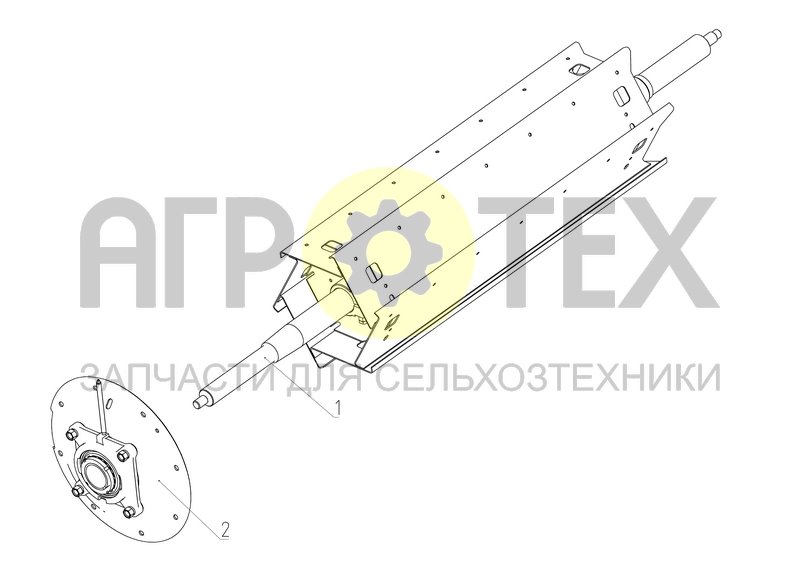 Битер отбойный (101.01.21.000) (№1 на схеме)